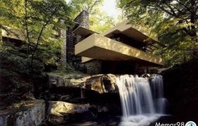معماری خانه آبشار فرانک لوید رایت