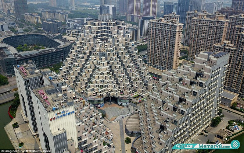 مجتمع مسکونی هرم شکل در چین