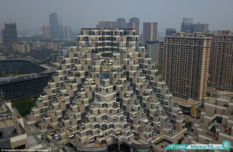 مجتمع مسکونی هرم شکل در چین