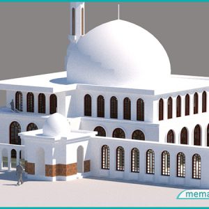 طراحی مسجد + (dwg) + ویری - نقشه مسجد - پلان مسجد