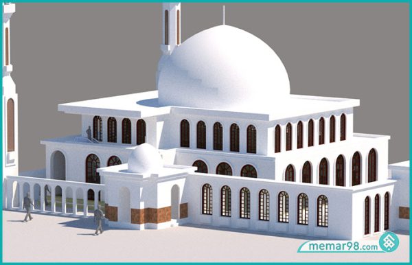 طراحی مسجد + (dwg) + ویری - نقشه مسجد - پلان مسجد